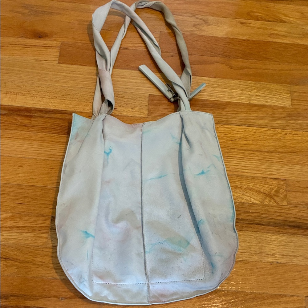 Lucky Brand Genuine Leather LK-ONIA-HO Multi Colored Tie Dye Shoulder Bag